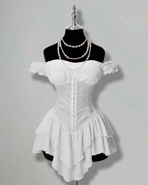 Charlotte Ruffle Mini Dress