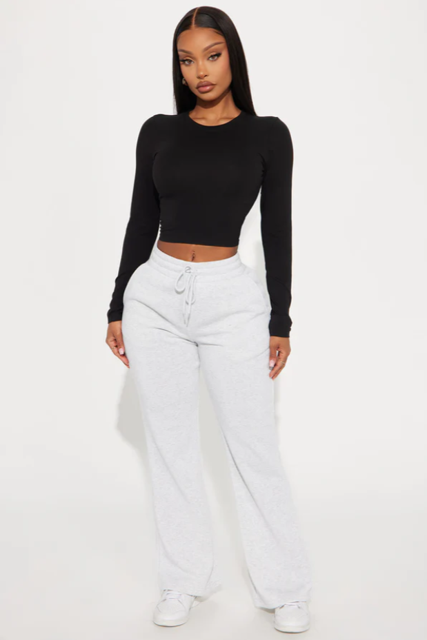 Harper Essential Long Sleeve Crop Top