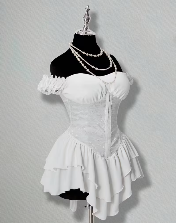 Charlotte Ruffle Mini Dress