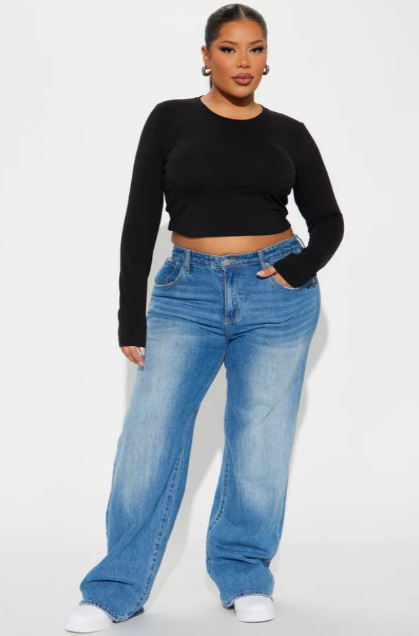 Harper Essential Long Sleeve Crop Top