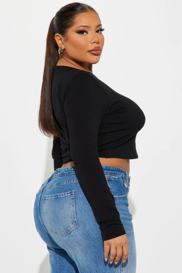 Harper Essential Long Sleeve Crop Top