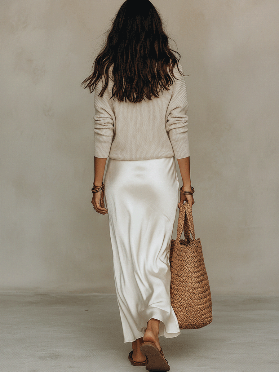 Isolde™ Knit & Satin Ensemble