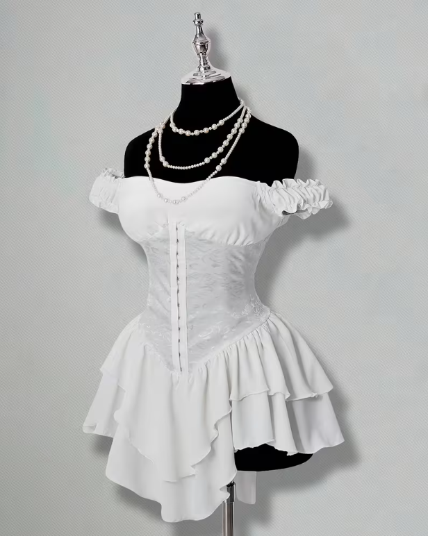 Charlotte Ruffle Mini Dress