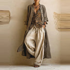 Sofia Linen-Blend Matching Set