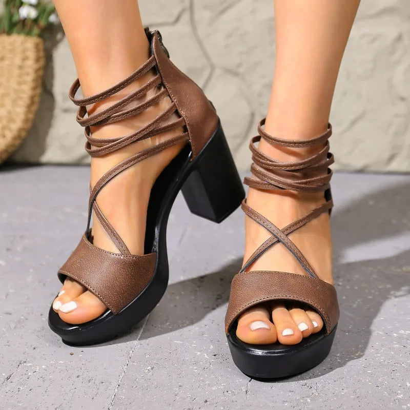 Celeste Strappy Block Heel