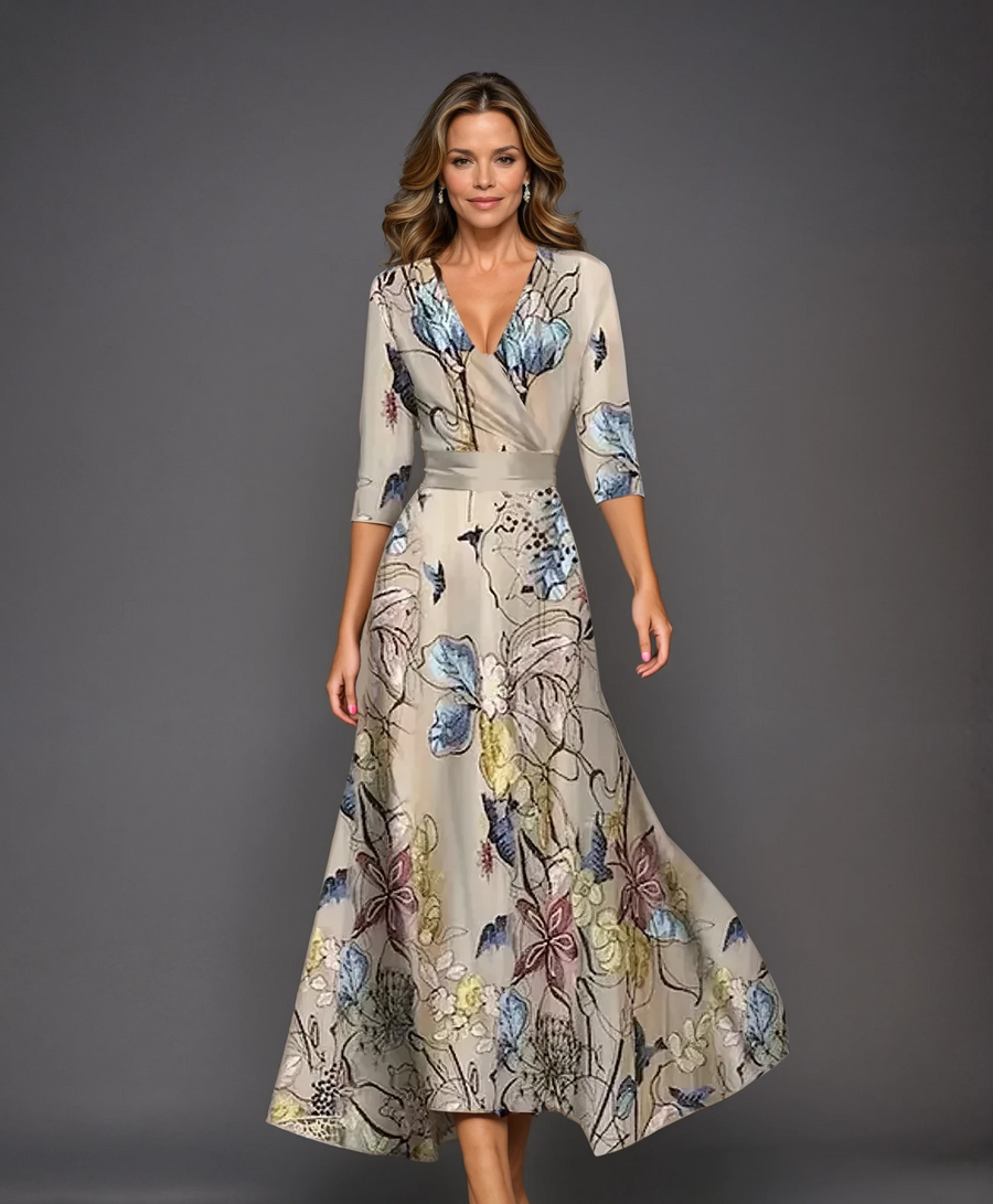 Aria™ | Chic Dress with Floral Print
