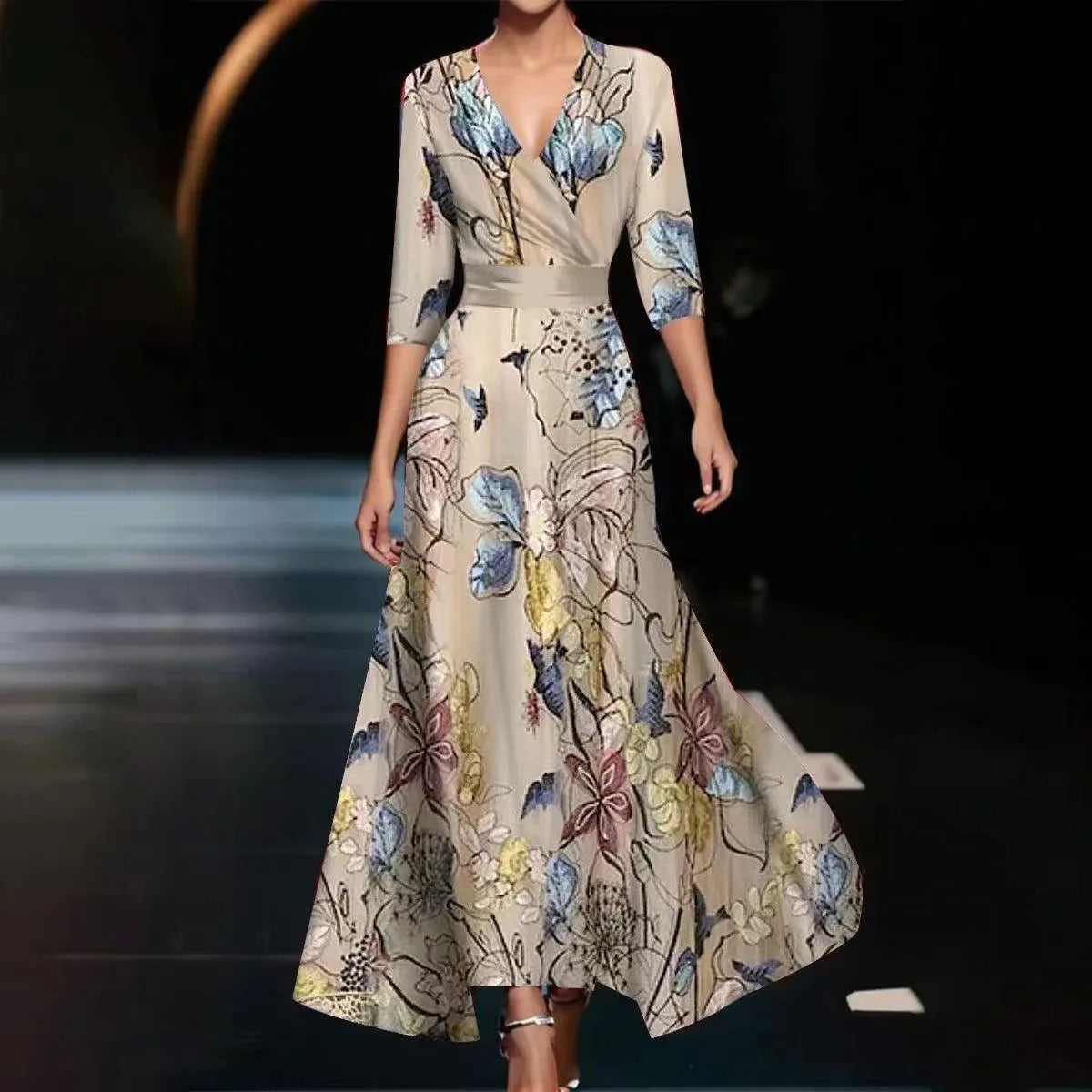 Aria™ | Chic Dress with Floral Print